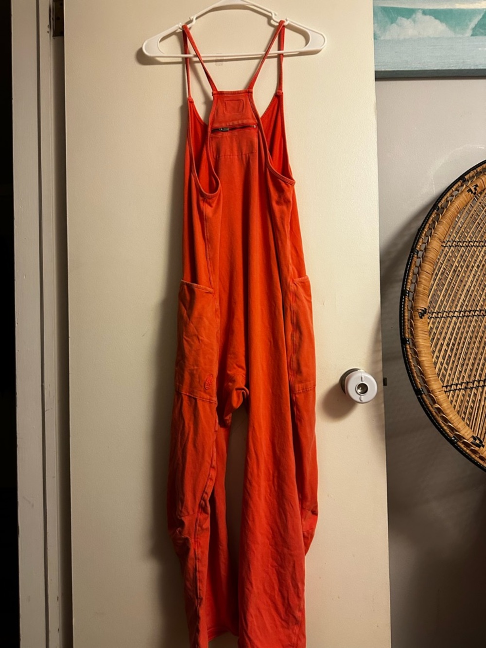 Free People Coral Orange Hot shot Onsie Size XS
